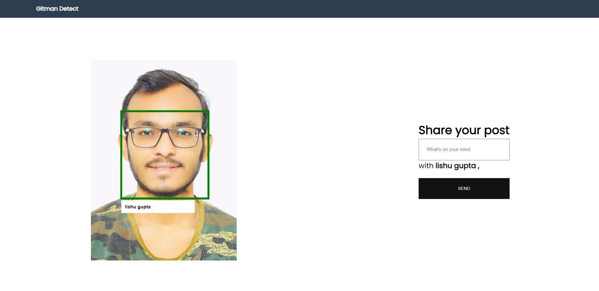 Facerecognition using ReactJS
